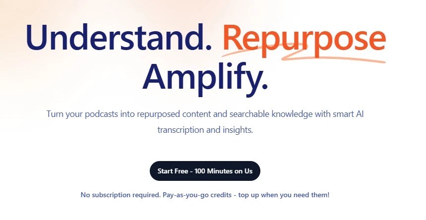 The best tool to transcribe podcasts